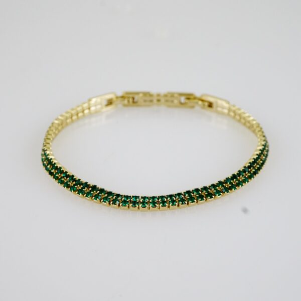 B1500 Bracelet - Pulseras - Zircon Stone - 14K Real Color - Image 2