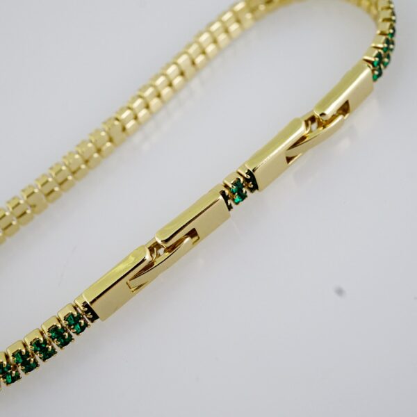 B1500 Bracelet - Pulseras - Zircon Stone - 14K Real Color - Image 3