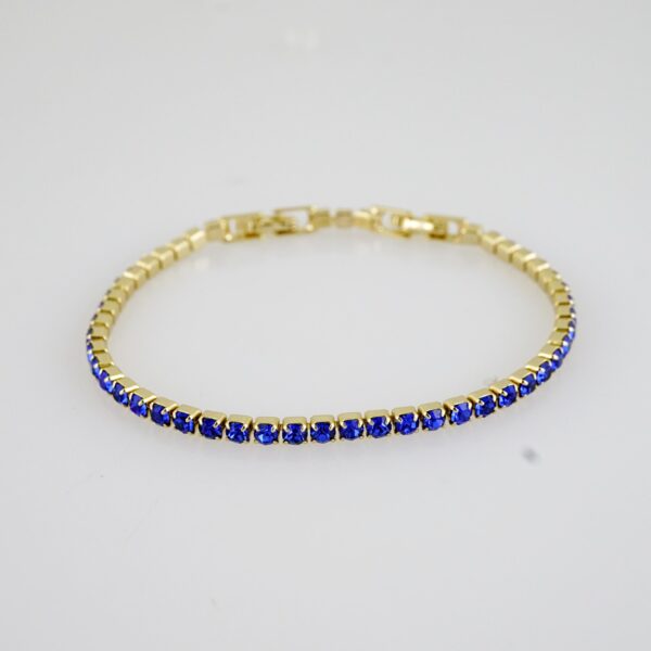 B1501 Bracelet - Pulseras - Zircon Stone - 14K Real Color - Image 2