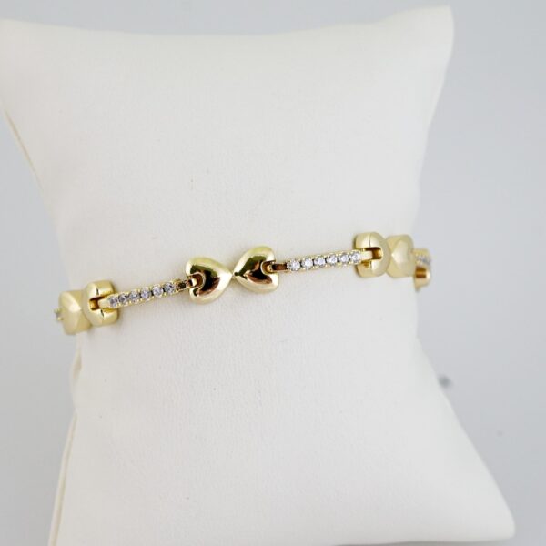 B1502 Bracelet - Pulseras - Zircon Stone - 14K Real Color