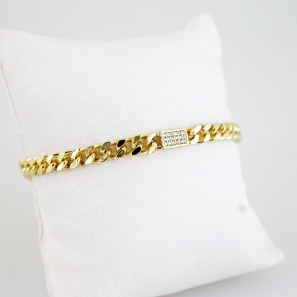 B1505 Bracelet - Pulseras - Zircon Stone - 14K Real Color