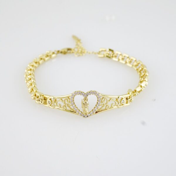B1509 Bracelet - Pulseras - Zircon Stone - 14K Real Color - Image 2