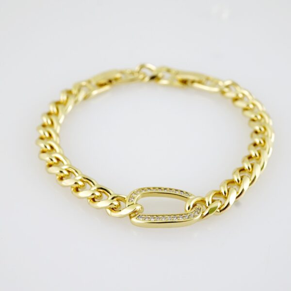 B1510 Bracelet - Pulseras - Zircon Stone - 14K Real Color - Image 2