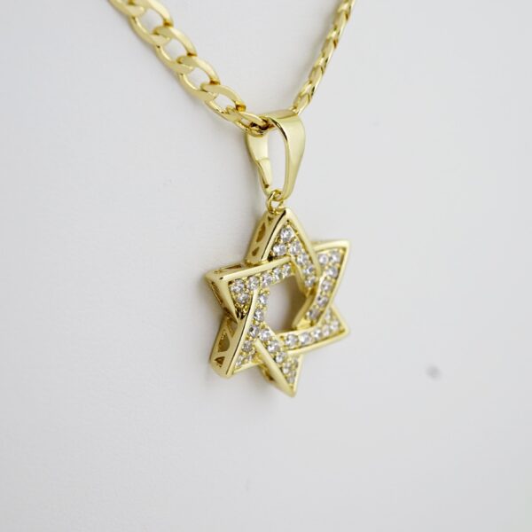 SET1702  Cadenas & Colgantes - Chain - Pendants - Zircon Stone - 14K Real Color - 3mmX45cm - Image 2