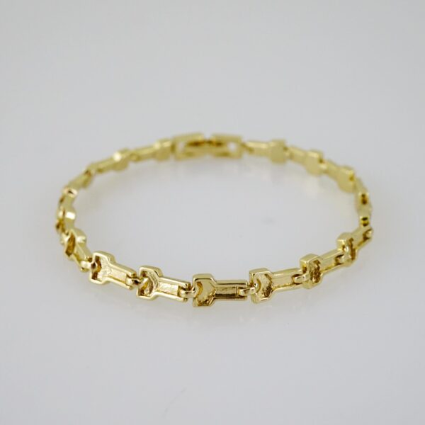 B1511 Bracelet - Pulseras - Plain - 14K Real Color - Image 2