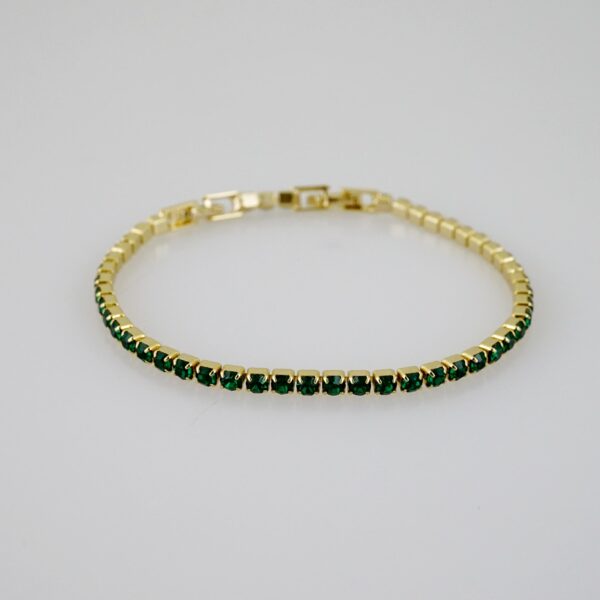B1512 Bracelet - Pulseras - Zircon Stone - 14K Real Color - Image 2