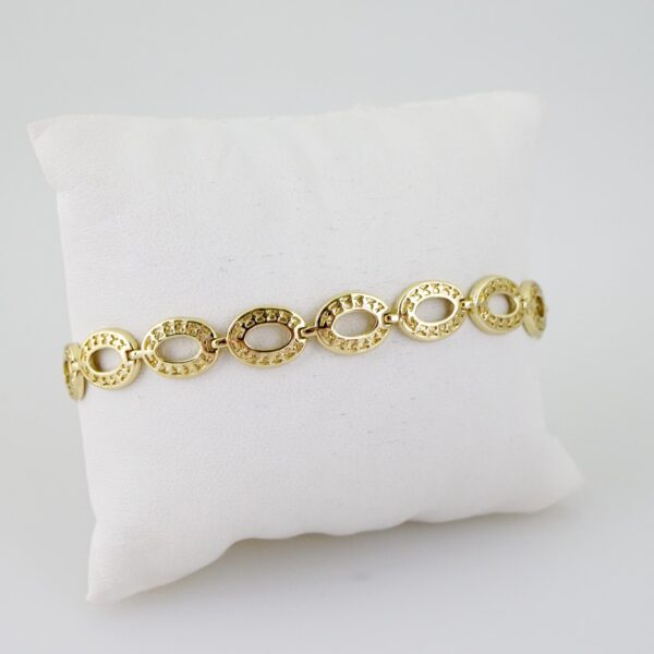 B1514 Bracelet - Pulseras - Plain - 14K Real Color
