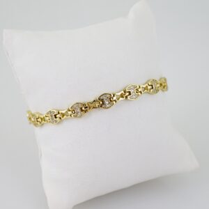 B1516 Bracelet - Pulseras - Zircon Stone - 14K Real Color
