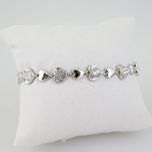 B1519 Bracelet - Pulseras - Zircon Stone - Silver Color
