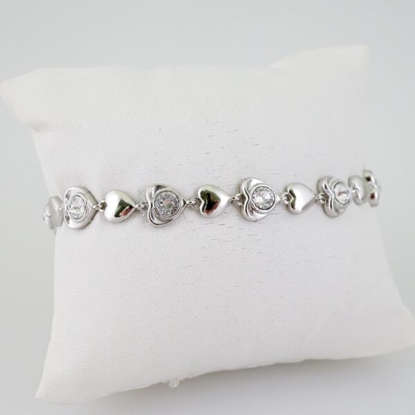 B1519 Bracelet - Pulseras - Zircon Stone - Silver Color