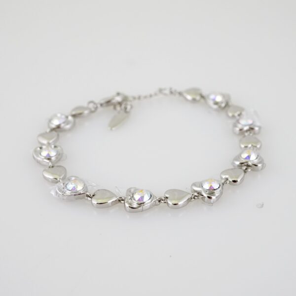 B1520 Bracelet - Pulseras - Zircon Stone - Silver Color - Image 2