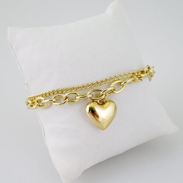 B1526 Bracelet - Pulseras - Plain - 14K Real Color