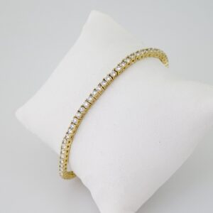 B1527 Bracelet - Pulseras - Zircon Stone - 14K Real Color