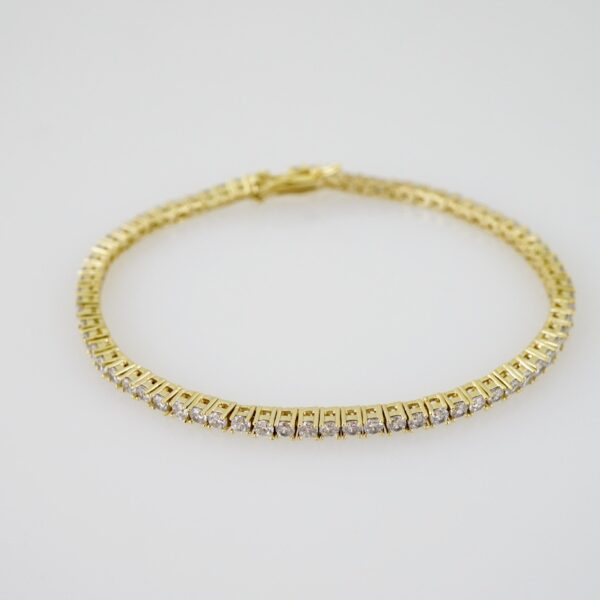 B1527 Bracelet - Pulseras - Zircon Stone - 14K Real Color - Image 2