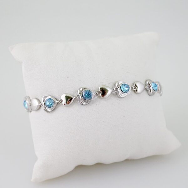 B1524 Bracelet - Pulseras - Zircon Stone - Silver Color