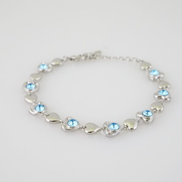 B1524 Bracelet - Pulseras - Zircon Stone - Silver Color - Image 2