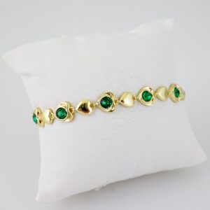 B1521 Bracelet - Pulseras - Zircon Stone - 14K Real Color