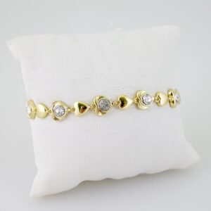 B1522 Bracelet - Pulseras - Zircon Stone - 14K Real Color