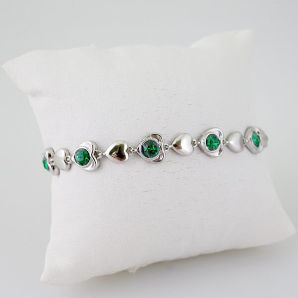 B1525 Bracelet - Pulseras - Zircon Stone - Silver Color