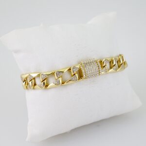 B1529 Bracelet - Pulseras - Zircon Stone - 14K Real Color