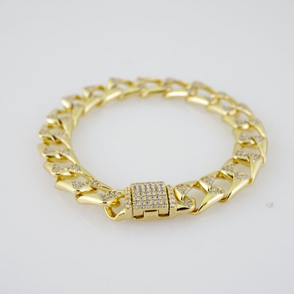 B1529 Bracelet - Pulseras - Zircon Stone - 14K Real Color - Image 2