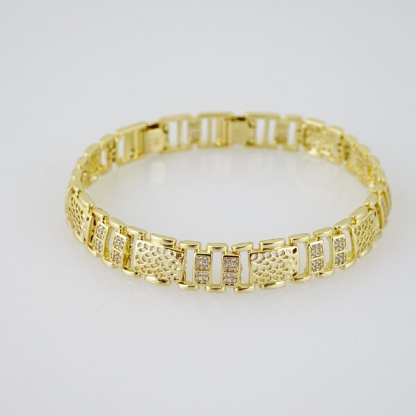 B1530 Bracelet - Pulseras - Zircon Stone - 14K Real Color - Image 2