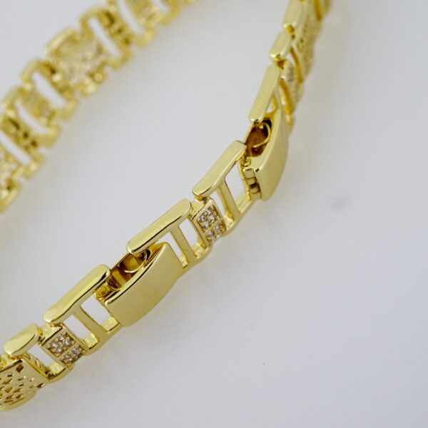 B1530 Bracelet - Pulseras - Zircon Stone - 14K Real Color - Image 3