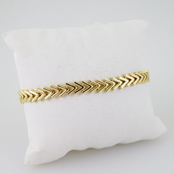 B1534 Bracelet - Pulseras - Plain - 14K Real Color