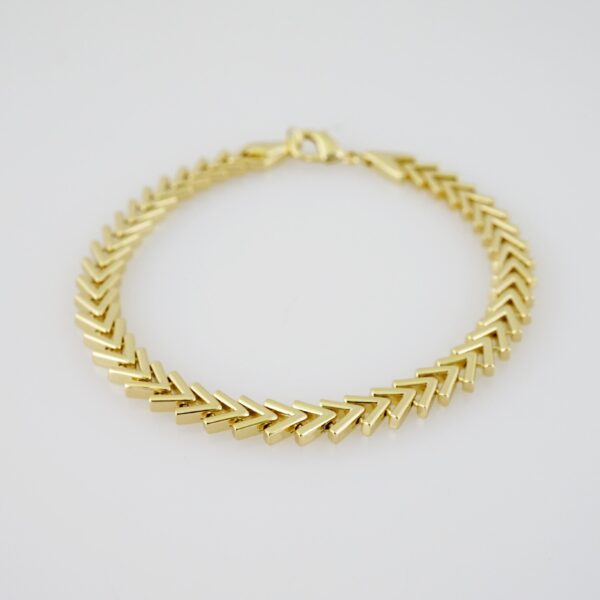 B1534 Bracelet - Pulseras - Plain - 14K Real Color - Image 2