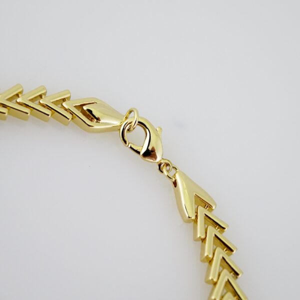 B1534 Bracelet - Pulseras - Plain - 14K Real Color - Image 3