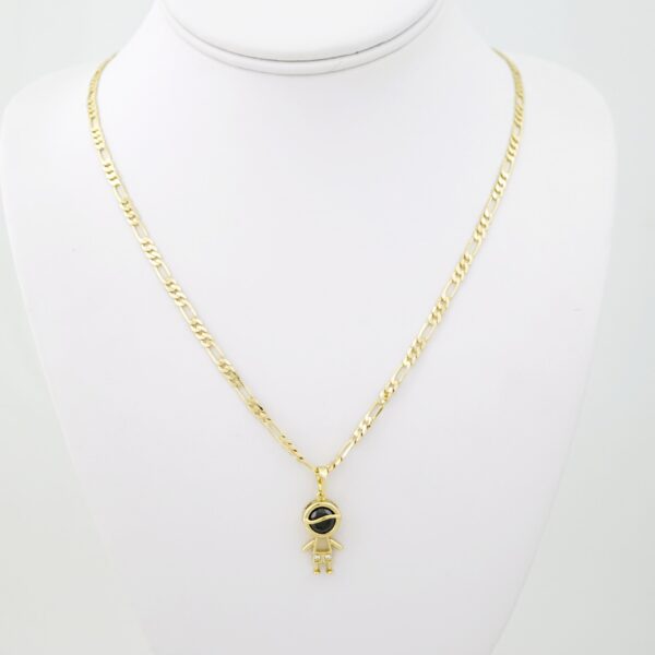 SET1717 Cadenas & Colgantes - Chain - Pendants - Zircon Stone - 14K Real Color - 3mmX60cm