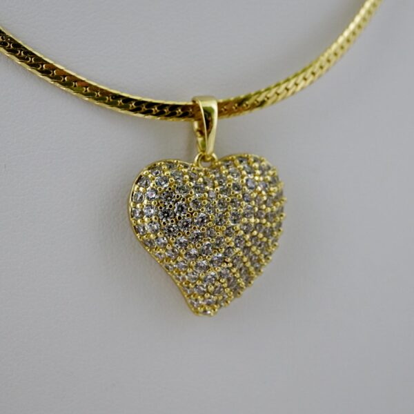 SET1718 Cadenas & Colgantes - Chain - Pendants - Zircon Stone - 14K Real Color - 3mmX50cm - Image 2
