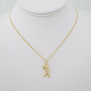 SET1720 Cadenas & Colgantes - Chain - Pendants - Zircon Stone - 14K Real Color - 2mmX60cm