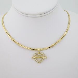 SET1721 Cadenas & Colgantes - Chain - Pendants - Zircon Stone - 14K Real Color - 3mmX45cm