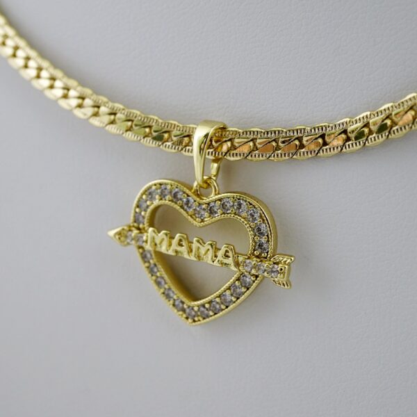 SET1721 Cadenas & Colgantes - Chain - Pendants - Zircon Stone - 14K Real Color - 3mmX45cm - Image 2