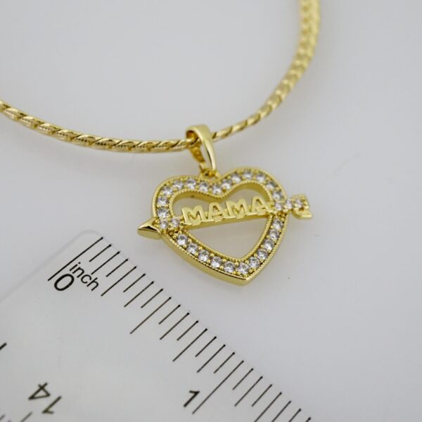 SET1721 Cadenas & Colgantes - Chain - Pendants - Zircon Stone - 14K Real Color - 3mmX45cm - Image 3