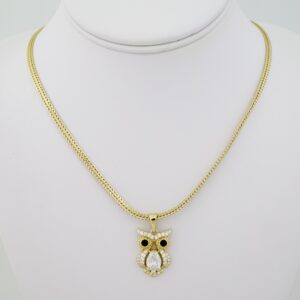 SET1722 Cadenas & Colgantes - Chain - Pendants - Zircon Stone - 14K Real Color - 3mmX50cm