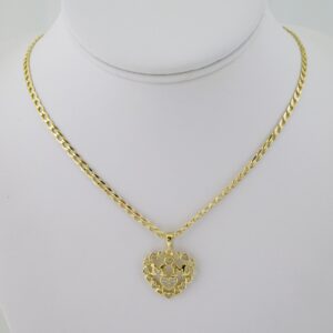 SET1724 Cadenas & Colgantes - Chain - Pendants - Zircon Stone - 14K Real Color - 3mmX45cm