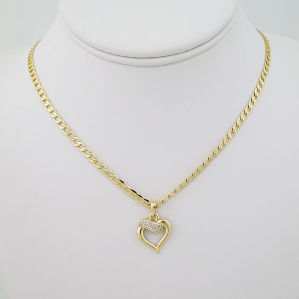 SET1725 Cadenas & Colgantes - Chain - Pendants - Zircon Stone - 14K Real Color - 3mmX45cm