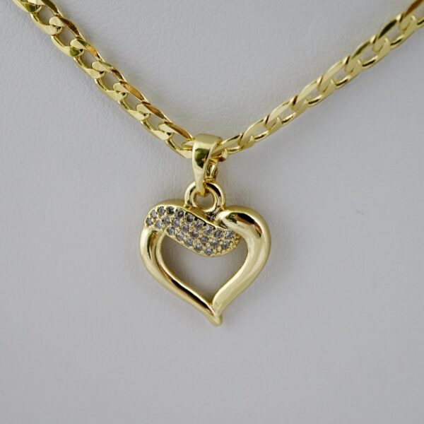 SET1725 Cadenas & Colgantes - Chain - Pendants - Zircon Stone - 14K Real Color - 3mmX45cm - Image 2