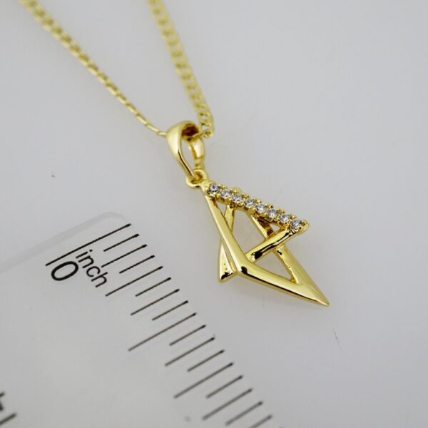 SET1726 Cadenas & Colgantes - Chain - Pendants - Zircon Stone - 14K Real Color - 2mmX45cm - Image 3