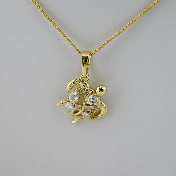 SET1729 Cadenas & Colgantes - Chain - Pendants - Zircon Stone - 14K Real Color - 2mmX45cm - Image 2