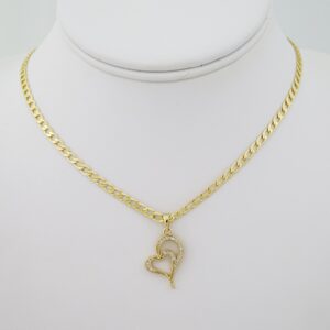 SET1731 Cadenas & Colgantes - Chain - Pendants - Zircon Stone - 14K Real Color - 3mmX45cm