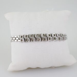 B1549 Bracelet - Pulseras - Zircon Stone - Silver Color