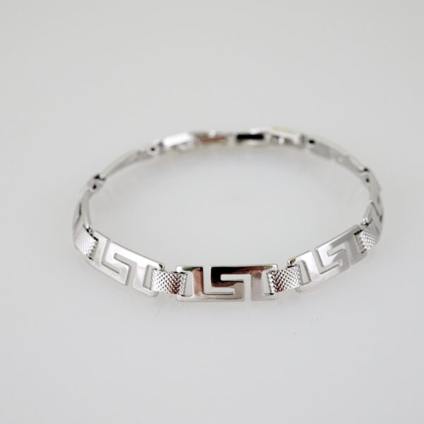 B1550 Bracelet - Pulseras - Zircon Stone - Silver Color - Image 2