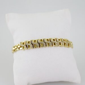 B1551 Bracelet - Pulseras - Zircon Stone - 14K Real Color