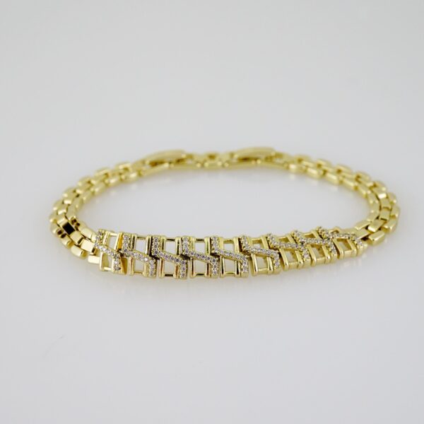B1551 Bracelet - Pulseras - Zircon Stone - 14K Real Color - Image 2
