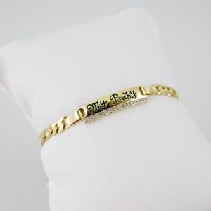 B1553 Bracelet - Pulseras - Zircon Stone - 14K Real Color