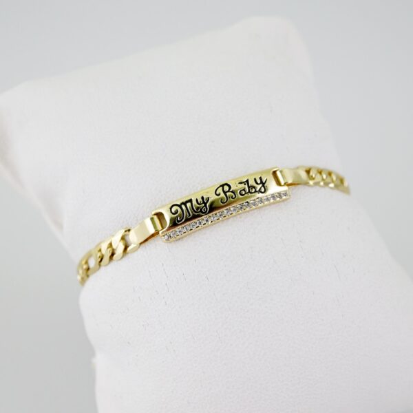 B1553 Bracelet - Pulseras - Zircon Stone - 14K Real Color