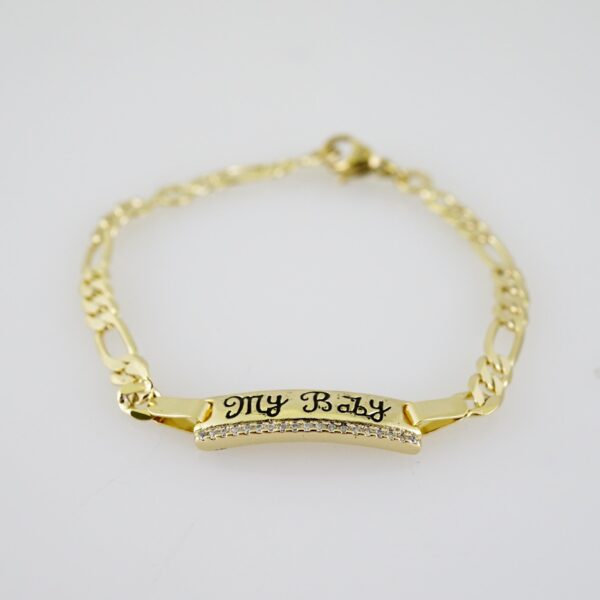 B1553 Bracelet - Pulseras - Zircon Stone - 14K Real Color - Image 2